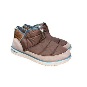 L. L. Bean Mountain Classic Quilted Ankle Booties Slippers Women's 11 M NEW $99